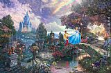 Famous Dream Paintings - Cinderella Wishes Upon a Dream